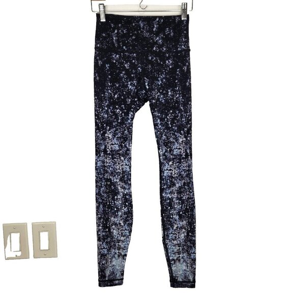 Lululemon Wunder Under Hi Rise Tight 6 Effervescence Multi Black Nulux W5AQOS - Picture 3 of 10